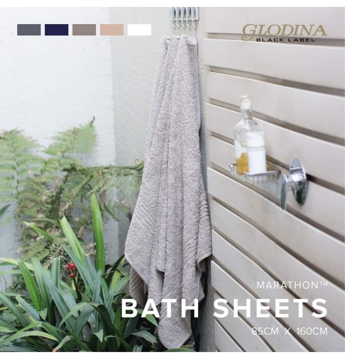 Pack of 10 Bath Sheets Glodina Marathon Snag-Free