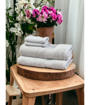 Luxury Bath Towel Set with Face Cloths