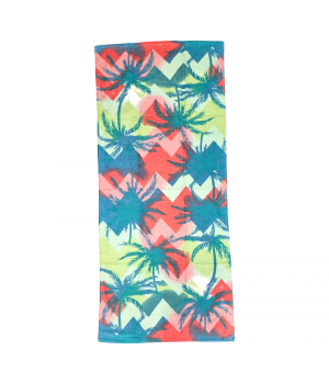 Zig Zag Palm Cotton Beach Towel