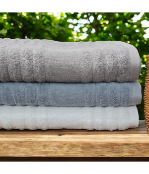 Bamboo Cotton Ribbed Towels